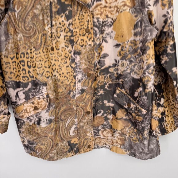 Sharon Young size XL Womens Multi-Pattern Jacket Polyester Blend - Picture 4 of 14
